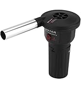 GLOGLOW Outdoor Cooking BBQ Air Blower, Portable Barbecue Fire Blower for Camping Hiking Grill Pi...