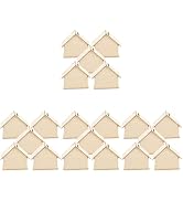 Angoily 20pcs Wooden Piggy Bank, Unfinished Savings Bank House Money Box for Boys Girls Adults to...