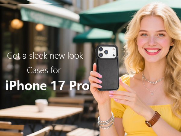 ONETOP Wallet Card Case for iPhone 17 Pro