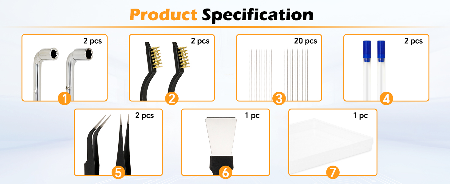 29 PCS 3D printer nozzle cleaning kit product specification