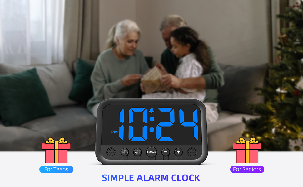 Simple Alarm Clock with All Buttons on the Front