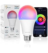 ORALUCE Smart Light Bulbs, WiFi&Bluetooth Smart Bulbs That Work with Alexa Google Home Compatible...