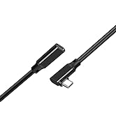 TAIBEYOR Right Angle Short USB-C Female to Male Cable,0.7FT,Type C Extension Cord,USB 3.1 Gen 2 R...