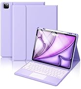 Hamile for iPad Air 13-inch Case Keyboard (M2) - Magnetic Wireless Keyboard with Multi-Touch Trac...