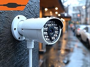 Application of power black extension cable in home monitoring