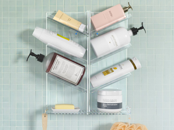 AITEE clear shower shelves