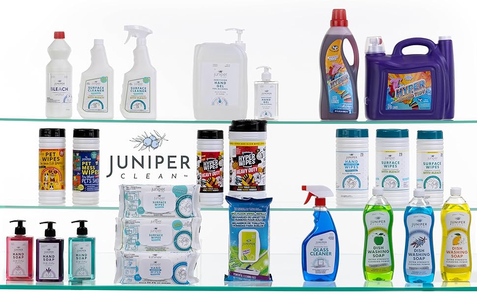 juniper clean family all purpose wipes liquid detergent surface bleach soap hand gel