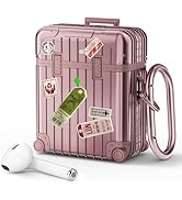 KOREDA Compatible with AirPods Case Cover, Funny Suitcase Design Case for Airpods 2nd Generation/...