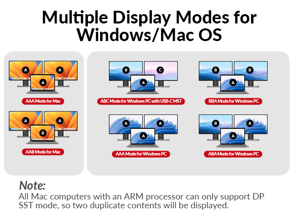 KVM Switch docking station 2 monitors