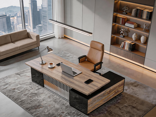 Large L Shaped Executive Desk