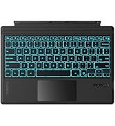 Inateck for Surface Pro 7 Keyboard with Precision Touchpad, Bluetooth 5.3, 7-Color Backlight, Com...