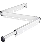 Annaklin Wall Mounted Clothing Drying Rack, Tri-Fold Laundry Drying Rack with Sturdy Holes, Space...