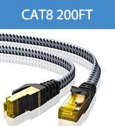 ARISKEEN Cat 8 Ethernet Cable 200 FT