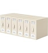 Criusia Bed Sheet Organizers and Storage, 6 Pack Foldable Linen Closet Organizer Box – Bedding Ho...