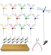 Kleeblatt Dragonfly Clip 12pcs - DIY Dragon Fly Clips, Hair Accessories, Garden Decor, Outdoor De...