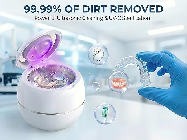 ultrasonic cleaner jewelry cleaner retainer cleaner machine invisalign cleaner denture cleaner