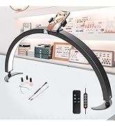 LIONVISON Half Moon Light for Nail Desk, Foldable Nail Light for Desk Half Moon LED Nail Table La...