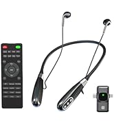 Doslnlya E8 Wireless Neckband Headset, Built-in Sound Card Noise Cancelling Microphone, Remote Co...