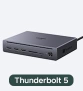 UGREEN Maxidok Thunderbolt 5 Dock Revodok 10 in 1, 120Gbps with 3×TBT5 (Single 8K / Dual 6K), 140...