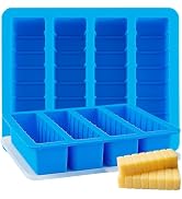Sidosir 2 Pcs Butter Silicone Mold with Lid, Non-Stick Butter Mold Tray with Measurements for Cho...