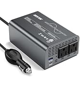 BESTEK 400W Pure Sine Wave Power Inverter - DC 12V to 110V AC Converter, Fast Car Charger Adapter...
