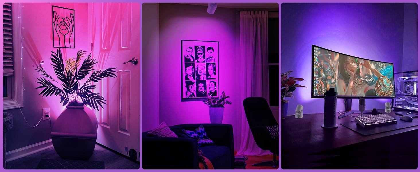 URTOM RGBW Uplighting Inodoor-Plant/Painting/Background