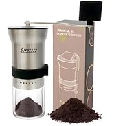 Manual Coffee Grinder, Portable Stainless Steel Hand Crank Coffee Bean Grinder, Hand Coffee Grind...