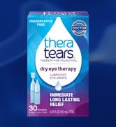 TheraTears Dry Eye Therapy Lubricating Eye Drops for Dry Eyes, Preservative Free eye drops, 30 Si...