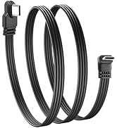JSADZKJ 90 Degree USB Type C 2.0 Flat Cable Right Angle Type C Charger Cord 480Mbps Data Transfer...
