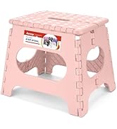 ACSTEP Folding Step Stool 11 Inch, Sturdy Plastic Foldable Step Stool for Kids &amp; Adults, Non Slip...