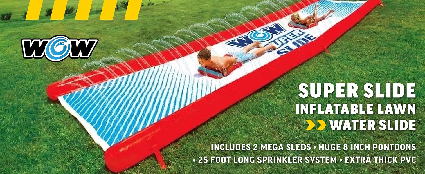 Super Slide Inflatable Lawn Water Slide