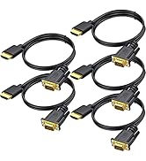 HDMI to VGA Cable 5-Pack, 3.3ft Computer HDMI to VGA Monitor Cable Adapter Male to MaleCord for C...