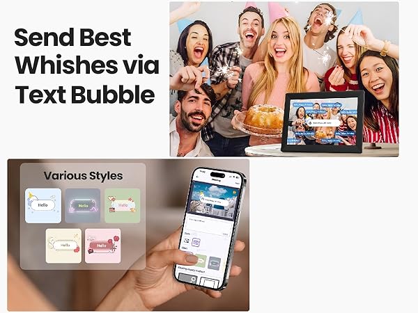 Uhale 10.1inch Digital Picture Frame WiFi Smart Touch Screen Digital Photo Frame