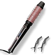 Asani Thermal Brush - Heated Round Brush with Detachable Brush Head for Medium Curls, Loose Waves...