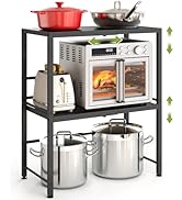 Expandable-Metal-Storage-Shelves-Organizer For Pantry Kitchen Garage, 2-Tier Heavy Duty Shelving ...
