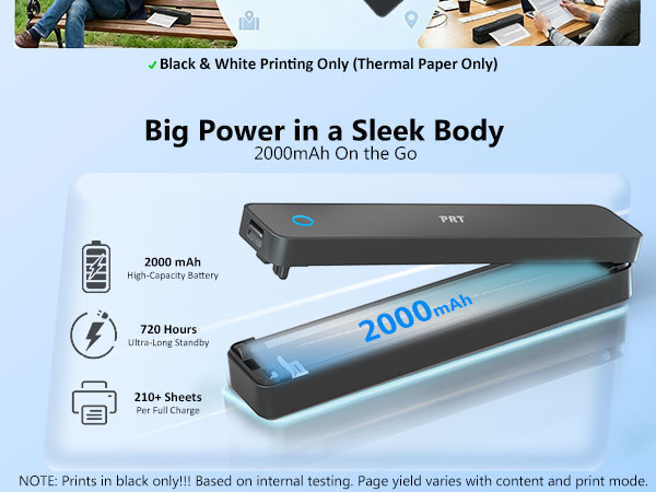 Inkless Portable Printer