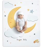 Delta Children Personalized Milestone Baby Blanket – Monthly Blanket for Pictures – Photo Blanket...