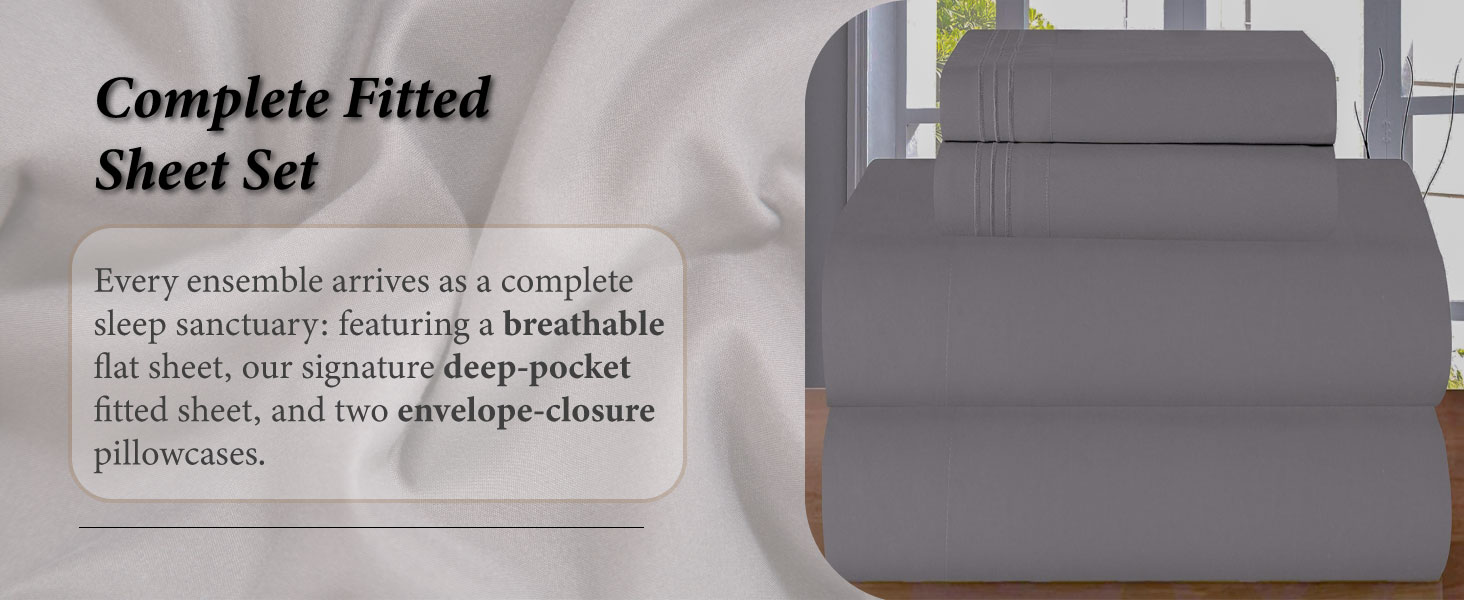 Deep Pocket Fitted Sheet