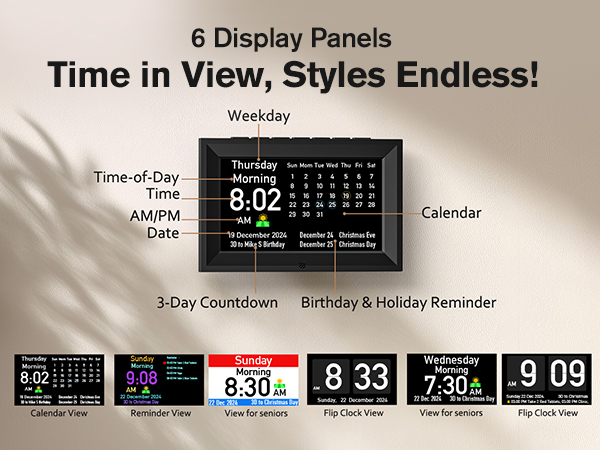 digital wall calendar