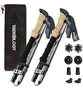 Trekology Trek-Z Collapsible Hiking &amp; Trekking Poles - Balance Support for Seniors, Women, and Me...