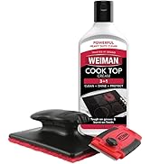 Weiman Cooktop and Stove Top Cleaner Kit - Glass Cook Top Cleaner and Polish 10 oz. Scrubbing Pad...