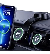 TUORL Upgrade [Qi2-Certified] 15W for MagSafe Wireless Car Charger Mount, 2XFast Charging[90+LBS ...