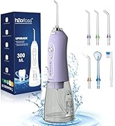 Water Dental Flosser Teeth Pick, H2ofloss Cordless Portable Oral Irrigator 300ML Rechargeable Tra...
