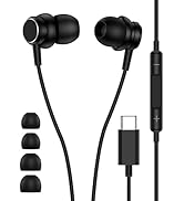 USB C Wired Headphones with Microphone for iPhone 17e 17 16 Pro, Noise Cancelling Pixel Wired Ear...