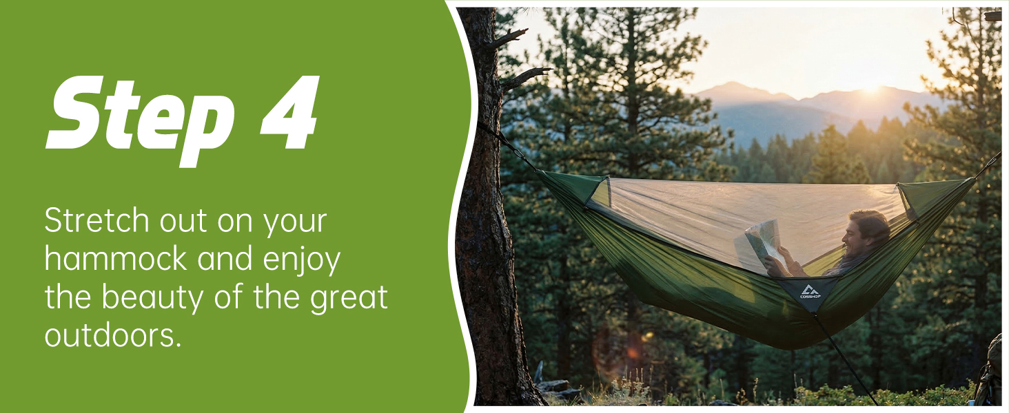 CROSSHIP Camping Hammock with Mosquito Net with Underquilt &amp;amp; Hammock Rain Fly Tarp