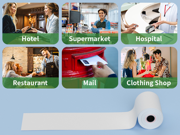 thermal paper credit card paper rolls 