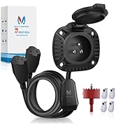 MICTUNING AC Port Plug with Heavy Duty Integrated Dual 20