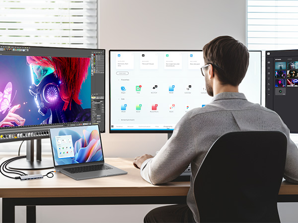 usb c docking station dual monitor dell mackbook