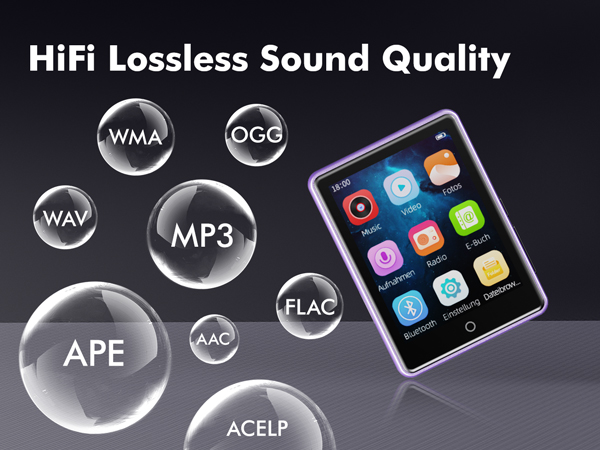 64GB MP3 Player with Bluetooth 5.3,Portable MP3 Player with Speaker for Kids