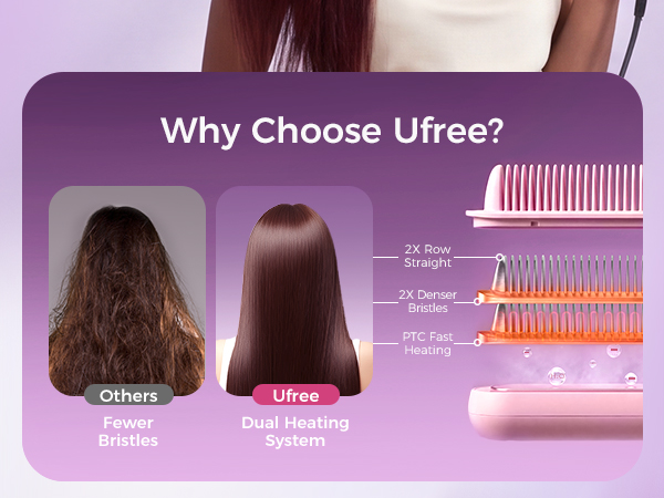 hair straightener brush